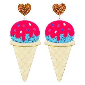 LASR I Scream 4 Ice Cream Resin Earring